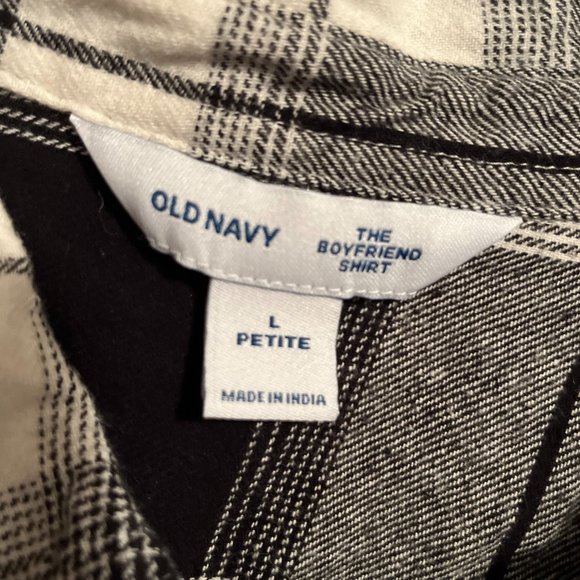 OLD NAVY Flannel Womens boyfriend fit flannel SZ PL - Picture 4 of 6